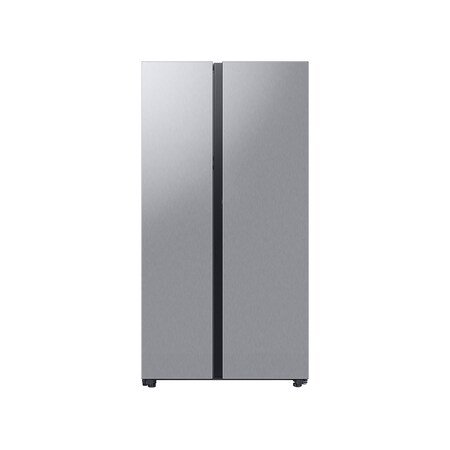 Samsung Bespoke Counter Depth Side-by-Side 23 cu. ft. Stainless Steel Refrigerator with Beverage Center RS23CB7600QLAA